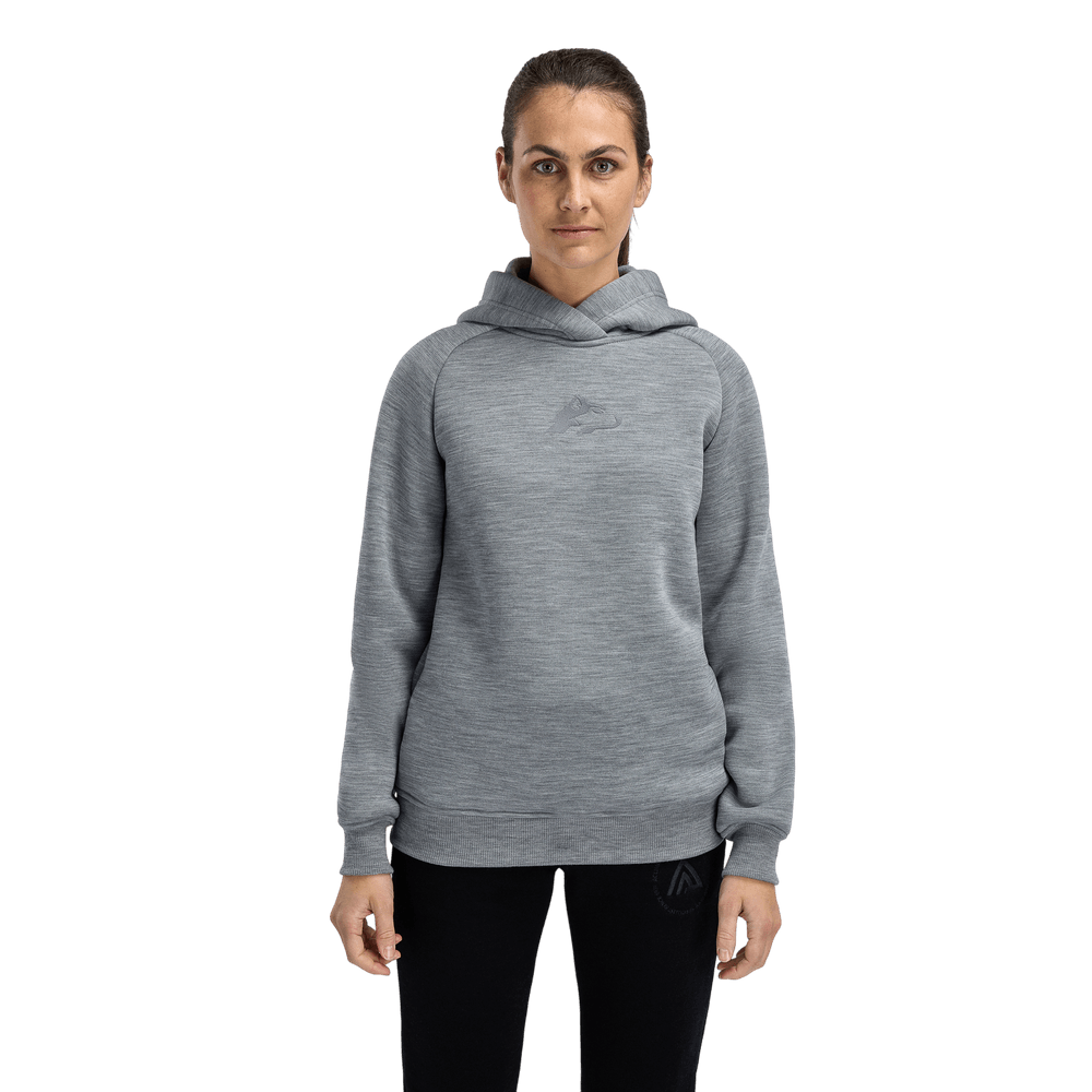 FleeceWool Hoodie Finnmarksløpet W's Grey Melange, view: 1